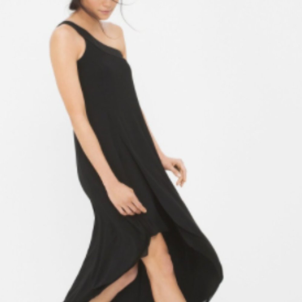 WHBM One-Shoulder Asymmetric Dress - 6